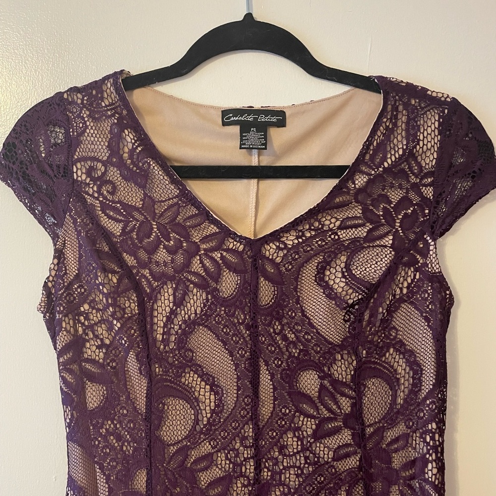 Formal Purple Maxi Dress with Lining